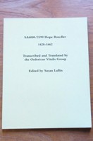 SA6000/2599 Hope Bowdler 1428-1662 (Latin Documents in Shropshire Archives - Volume One).